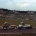 Stock cars on the Clearways Oval at Brands Hatch in July 1971