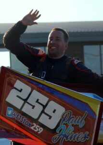 Skegness Raceway and Paul Hines 259 on the parade lap